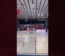 Yunan taraftarlardan Beşiktaş ma&ccedil;ında skandal pankart