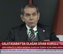 Galatasaray Başkanı &Ouml;zbek stat i&ccedil;in ilk işareti verdi!