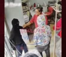 Kadın terzi soyguna gelen hırsızları tokatlayıp kovdu