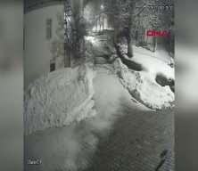 K&ouml;yde kedi avlayan vaşak kamerada