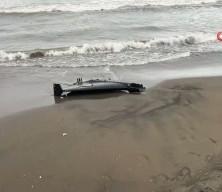 Ordu'da sahilde insansız hava aracı par&ccedil;ası bulundu