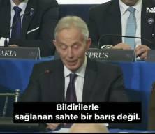 Tony Blair, Gazze'nin b&ouml;lge ve d&uuml;nya i&ccedil;in "tek umut" olduğunu belirtti