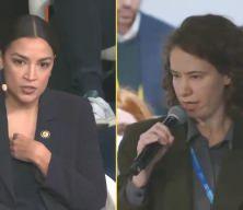 ABD Kongre &uuml;yesi Cortez'den İsrailli gazeteciye olay cevap: Soykırımın sebebi bu!