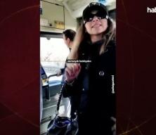 İETT otob&uuml;s&uuml;nde 'k&ouml;pek' kavgası: 'Polis benim emrimde' deyip tehditler yağdırdı! 