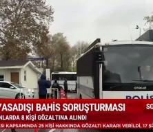 Yasa dışı bahis ve nitelikli dolandırıcılığa y&ouml;nelik operasyonlarda 86 ş&uuml;pheli yakalandı