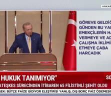 Cumhurbaşkanı Erdoğan: Milletin inan&ccedil; değerlerine ateş edenlerin hezeyanlarına g&uuml;l&uuml;p ge&ccedil;iyoruz
