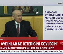 MHP lideri Devlet Bah&ccedil;eli ter&ouml;rs&uuml;z T&uuml;rkiye'nin &ouml;nemine değindi T&uuml;rk neyse K&uuml;rt odur" dedi.