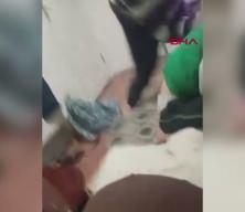 &Uuml;vey babanın, 9 yaşındaki &ccedil;ocuğa şiddeti kamerada