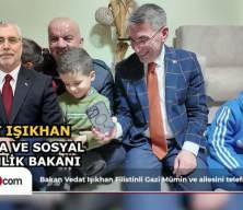 Bakan Vedat Işıkhan Filistinli Gazi M&uuml;min ve ailesini telefonla aradı