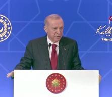 Cumhurbaşkanı Erdoğan, "8 Mart D&uuml;nya Kadınlar G&uuml;n&uuml;" m&uuml;nasebetiyle verilen iftar programında konuşuyor