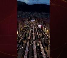 Depremde yerle bir olan Kemalpaşa Caddesi iftar sofrasıyla yeniden hayat buldu