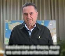 İsrailli Bakan Yisrael Katz, yine &ouml;l&uuml;m tehdidinde bulundu