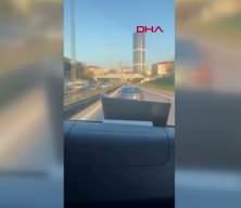  Şile Otoyolu&rsquo;nda yol verme tartışması kamerada