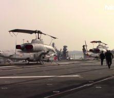 TCG Anadolu g&ouml;vde g&ouml;sterisi yaptı! İngiltere sularında tarihi an