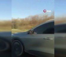 Dur ihtarına uymayan s&uuml;r&uuml;c&uuml; ekipleri peşine b&ouml;yle taktı