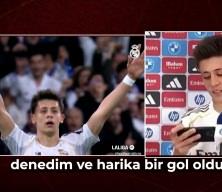Arda G&uuml;ler Real Madrid'te attığı gol&uuml; izleyence verdiği ilk cevap 