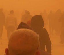 Gazze&rsquo;de etkili olan kum fırtınası Filistinlilerin hayatını daha da zorlaştırdı