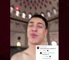 Sosyal medya i&ccedil;in camide soyunup k&uuml;f&uuml;rl&uuml; video &ccedil;eken şahıs tutuklandı