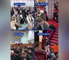 Avrupa'da M&uuml;sl&uuml;manlar bayram namazında camilere akın etti