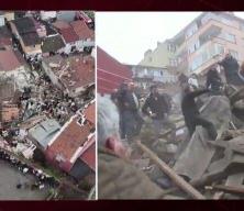 İstanbul Fatih'te bina &ccedil;&ouml;kt&uuml;! &Ccedil;ok sayıda ekip b&ouml;lgeye sevkedildi