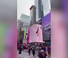 New York'ta İmamoğlu reklamı! Binlerce dolar buhar oldu