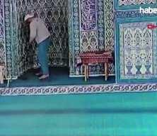 Cezaevinden izinli &ccedil;ıktı, girdiği 3 camideki ses sistemlerini sopayla kırıp s&ouml;kt&uuml;