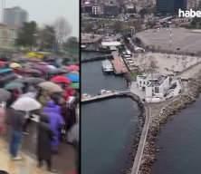 CHP, Kadık&ouml;y'de yapılması planlanan camiye karşı protesto organize etti