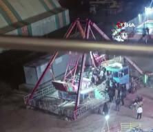 Gondol ringe d&ouml;nd&uuml;: Tekme ve yumruklu kavga kamerada