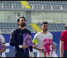 İran Milli Takım'ı hayatını kaybeden &ccedil;ocukları andı!