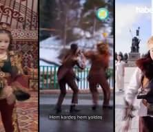 Kazakistan'da başladı, T&uuml;rk devletlerinde akım oldu: Kartal Dansı