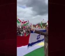 Nevruz kutlamalarında al&ccedil;ak g&ouml;r&uuml;nt&uuml;ler: İsrail bayrağı a&ccedil;ıp, "Netanyahu" sloganı attılar!