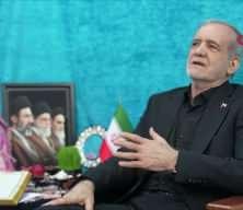  Pezeşkiyan: "D&uuml;nyanın &ouml;zg&uuml;r halklarının kalpleri siyonistlerle birlikte değil"