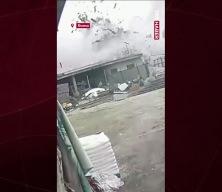 Roma'da LPG patlaması kameralara yansıdı