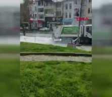 &Ccedil;&ouml;pte patlama paniği: İtfaiye k&ouml;p&uuml;kle m&uuml;dahale etti