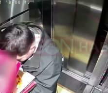 D&uuml;zce'de kuryenin skandal hareketleri pes dedirtti