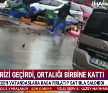 İzmir'de cinnet getiren manav satırla dehşet sa&ccedil;tı