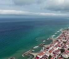 Karadeniz'de nadir g&ouml;r&uuml;len rulo bulutu g&ouml;renler g&ouml;zlerine inanamadı