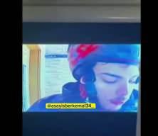 Siparişi &ouml;nce yaladı, sonra teslim etti! M&uuml;şteri kurye skandalını g&ouml;r&uuml;nt&uuml;l&uuml; diafondan izledi