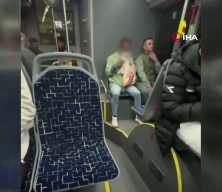 Sakarya'da otob&uuml;ste u&ccedil;ucu madde kullanan şahıs yolcuları tedirgin etti