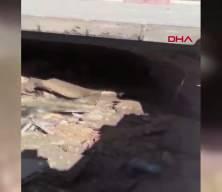 Siirt&rsquo;te kaldırım &ccedil;&ouml;kt&uuml;, ekipler harekete ge&ccedil;ti: Yol kapatıldı