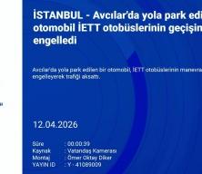 Avcılar'da hatalı park eden ara&ccedil; trafiği fel&ccedil; etti