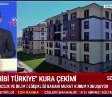 Bakan Murat Kurum &Ccedil;orum'da sosyal konut kura &ccedil;ekim t&ouml;reninde a&ccedil;ıklamalarda bulundu