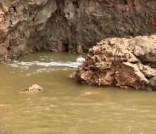 Ceylanpınar'daki gizemli girdap tonlarca suyu yerin altına &ccedil;ekiyor