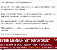 Cumhurbaşkanı Erdoğan İran savaşında alınan ateşkes kararında "Memnuniyet duyuyoruz"dedi