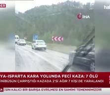 Isparta-Antalya karayolunda feci kaza: 7 &ouml;l&uuml;
