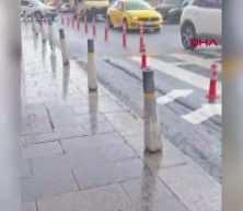 İstanbul'da bazı il&ccedil;elerde dolu etkili oldu