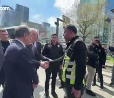 Vali G&uuml;l, yaralanan 2 polisi hastanede ziyaret etti 