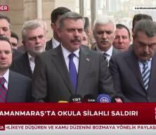 İ&ccedil;işleri Bakanı &Ccedil;ift&ccedil;i'den Kahramanmaraş'taki oOkul saldırısına ilişkin a&ccedil;ıklama