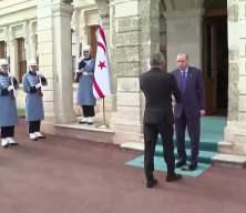 Cumhurbaşkanı Erdoğan, KKTC Cumhurbaşkanı Erh&uuml;rman ile g&ouml;r&uuml;şt&uuml;