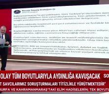 Cumhurbaşkanı Erdoğan'dan Kahramanmaraş'taki silahlı saldırıya ilişkin a&ccedil;ıklama